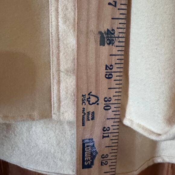 Lands' End Heavy Brushed Cotton Button-Up - L | "Butter Yellow" Flannel-Soft - Picture 9 of 9